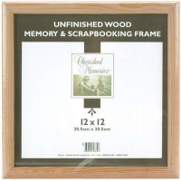  Darice Wooden Memory Frame 12"X12" Unfinished 652695533396   183380055232